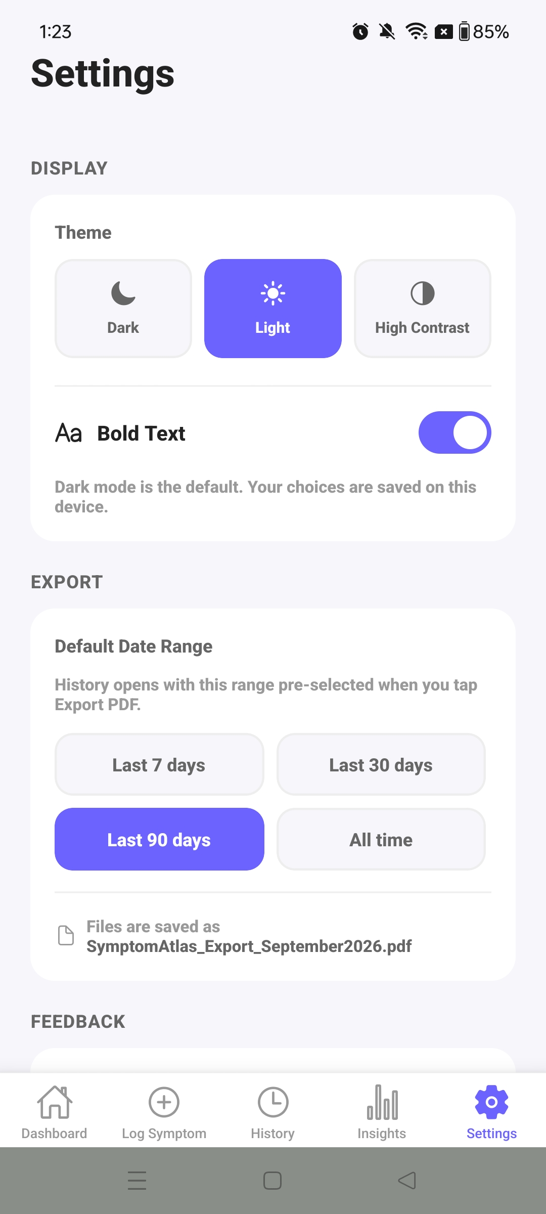 Light theme